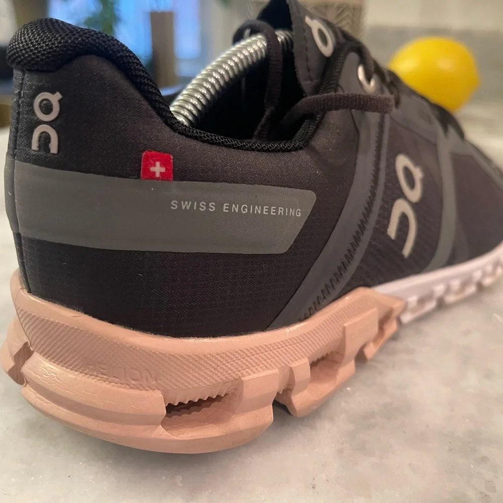 On Running Black and Pink Athletic Shoes - Picture 8 of 9